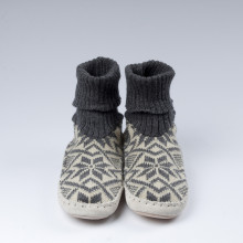 Typiques chaussons-chaussettes Suédois avec une semelle en cuir véritable et une chaussette grise 100% laine vierge norvégienne toute douce. On va adorer les enfiler !
Ces chaussons-chaussettes sont souples et très agréables à porter en toute saison et sont assemblés et cousus main.
Notez qu'une différence de couleur de cuir peut se produire d'une paire à l'autre. Il ne s'agit en aucun cas d'un défaut de fabrication, mais de peau. Chaque cuir et chaque paire est unique.