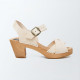 Sandales Lily en cuir naturel