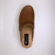 Sabots traditionnels en cuir lisse camel