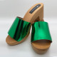 Sandales Carrie vert métallisé