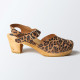 Sandales fermées Lou léopard