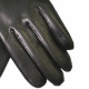 Gants en cuir noir